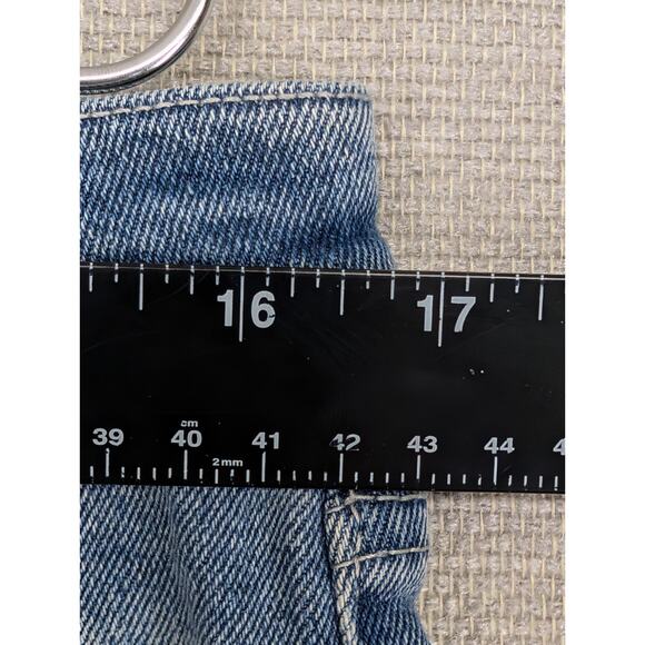 Fashion Nova Men Blue Jeans Size 32 x 32 Distressed -1025F158 - Picture 5 of 9